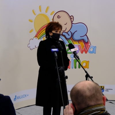 Zdjęcie prezentujące przemówienie Marszałek Sejmu