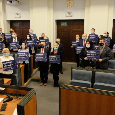 zdjęcie z odebrania nagrody